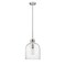 Z-Lite Pearson 1 Light Pendant, Brushed Nickel And Clear Seedy 817-9BN - alternate 4